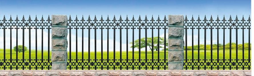 WE-AZ124款式 香蕉视频一区围栏效果图